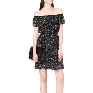 The Kooples Tattoo Print Off The Shoulder Dress